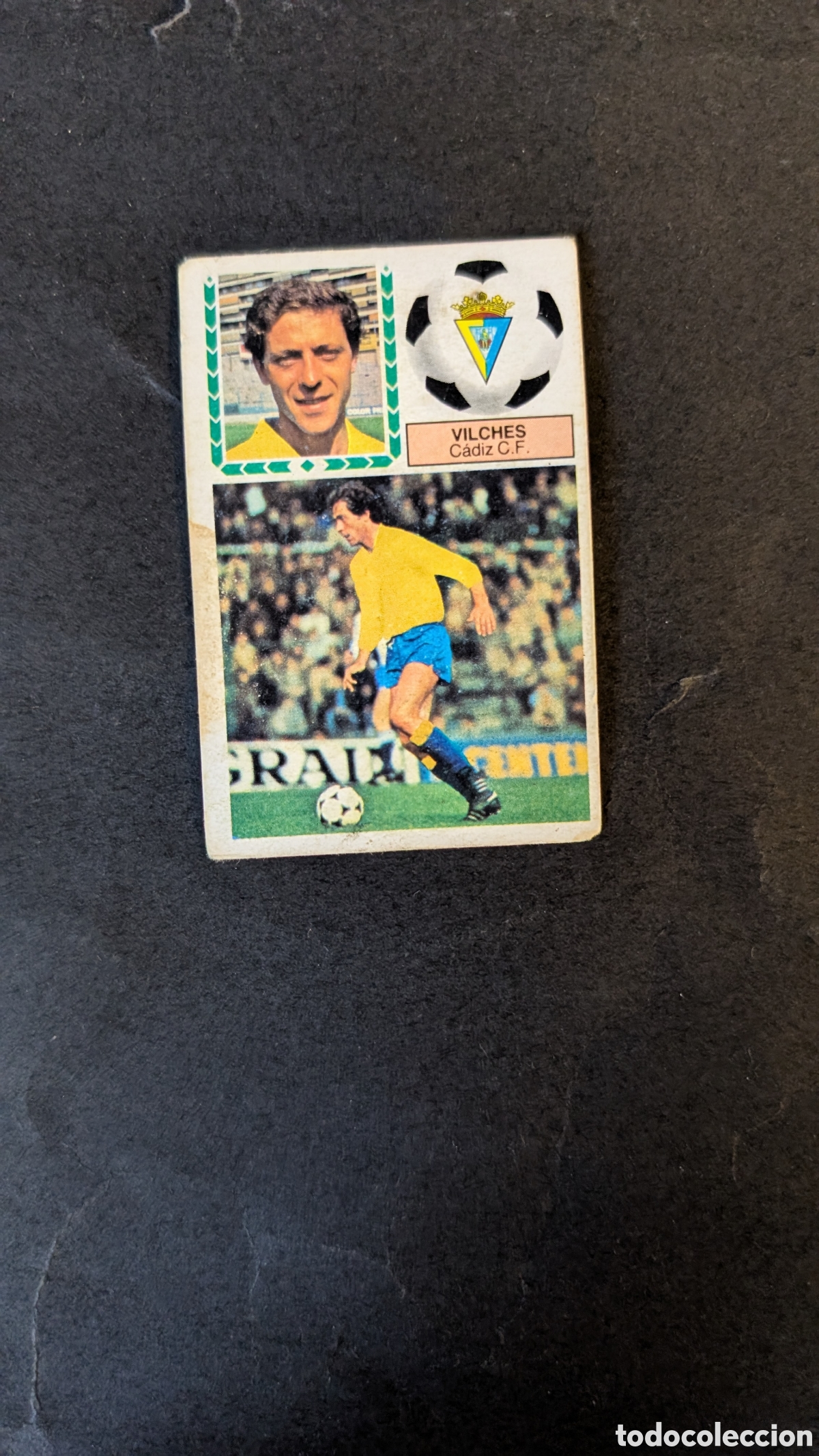 Football Stickers: VILCHES CADIZ FICHAJE 7 VERSION LIGA ESTE 1983/84 83 84 NUNCA PEGADO CON SIGNOS DE DESGASTE