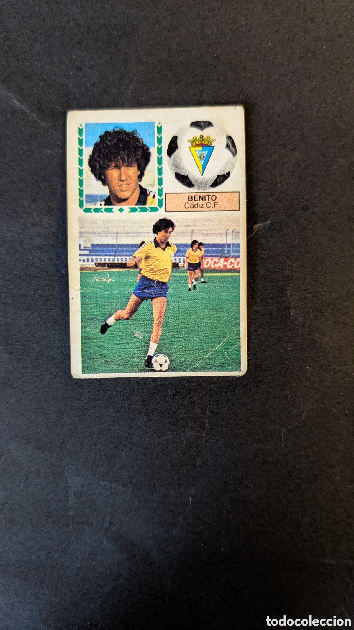Figurine di Calcio: BENITO CADIZ FICHAJE 8 VERSION LIGA ESTE 1983/84 83 84 NUNCA PEGADO CON SIGNOS DE DESGASTE