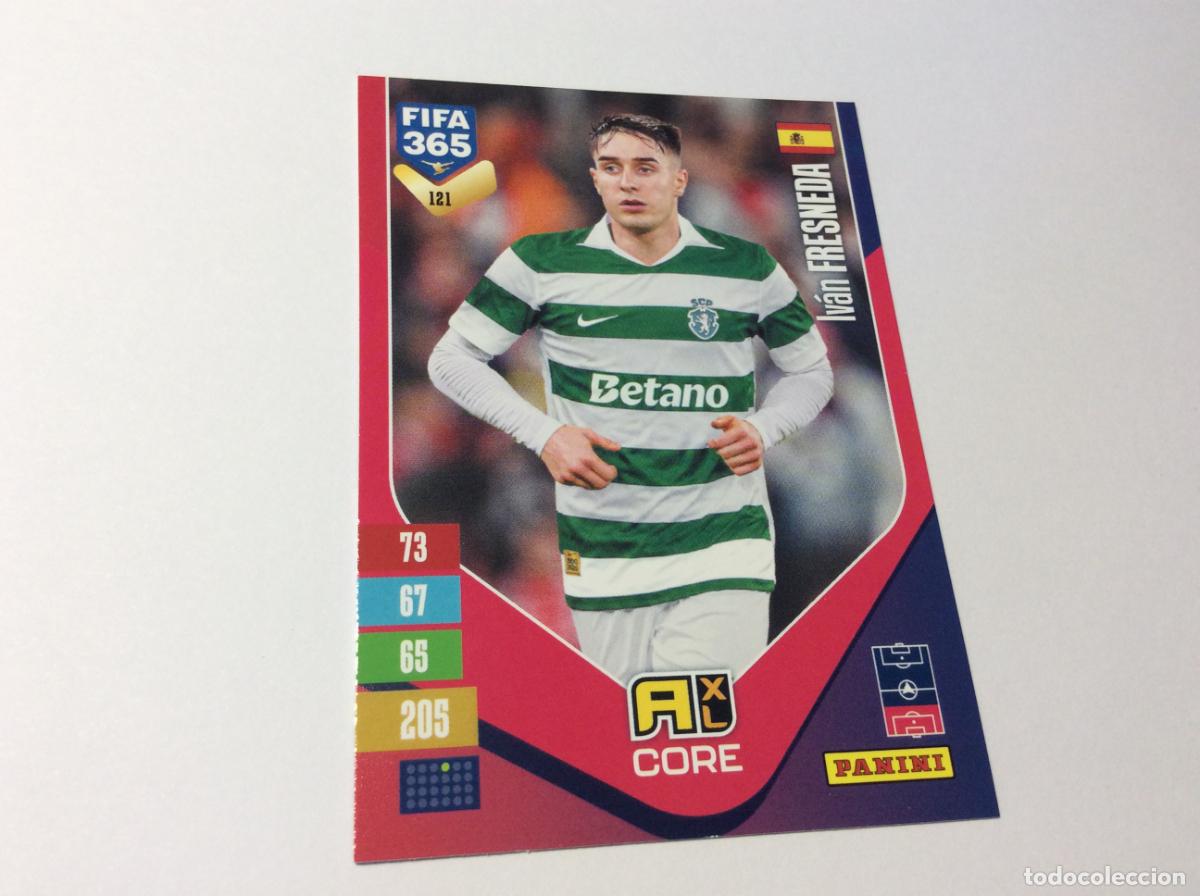 Football Stickers: 121 Iv&aacute;n Fresneda Sporting Lisboa Portugal Adrenalyn XL Fifa 365 2027 27 Panini