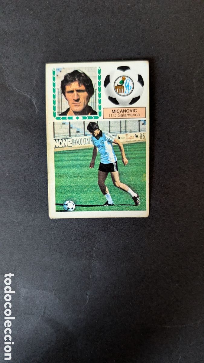Figurine di Calcio: MICANOVIC SALAMANCA FICHAJE 30 LIGA ESTE 1983/84 83 84 NUNCA PEGADO CON SIGNOS DE DESGASTE