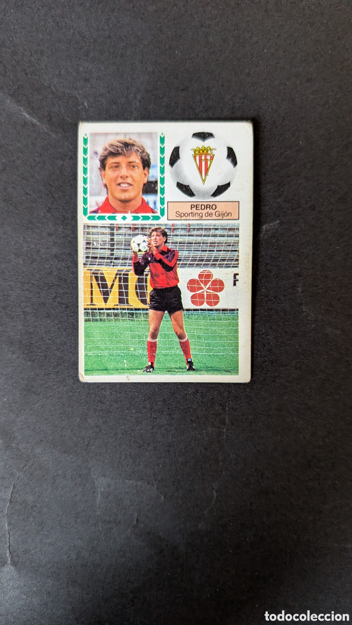 Fu&szlig;ball-Sticker: PEDRO SPORTING GIJON FICHAJE 36 LIGA ESTE 1983/84 83 84 NUNCA PEGADO CON SIGNOS DE DESGASTE