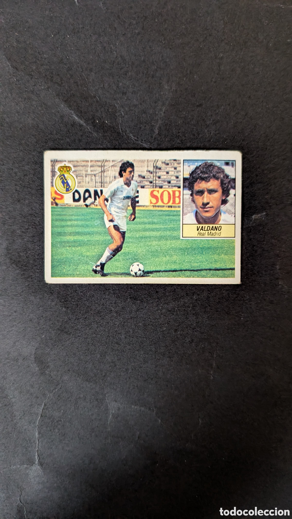Figurine di Calcio: VALDANO REAL MADRID FICHAJE 30 LIGA ESTE 1984/85 84 85 NUNCA PEGADO CON SIGNOS DE DESGASTE
