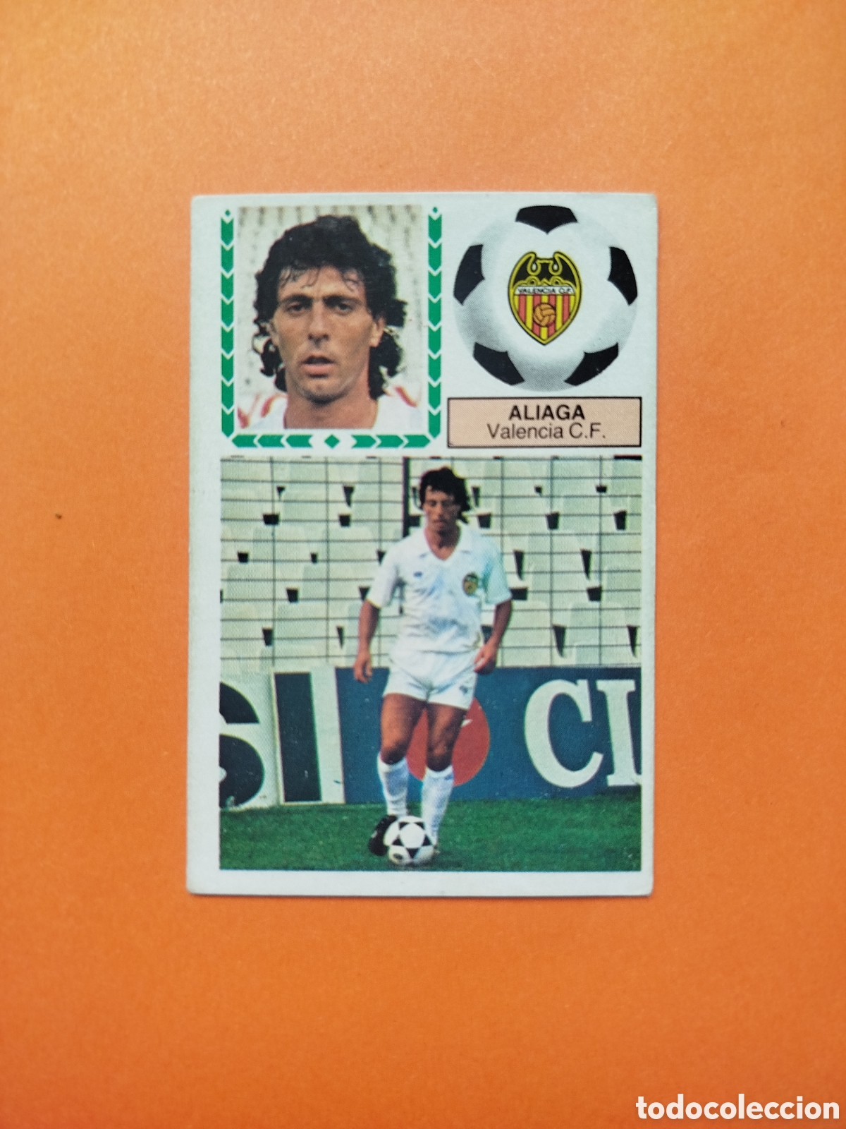 Figurine di Calcio: FICHAJE 39 ALIAGA VALENCIA LIGA ESTE 83-84 RECUPERADO