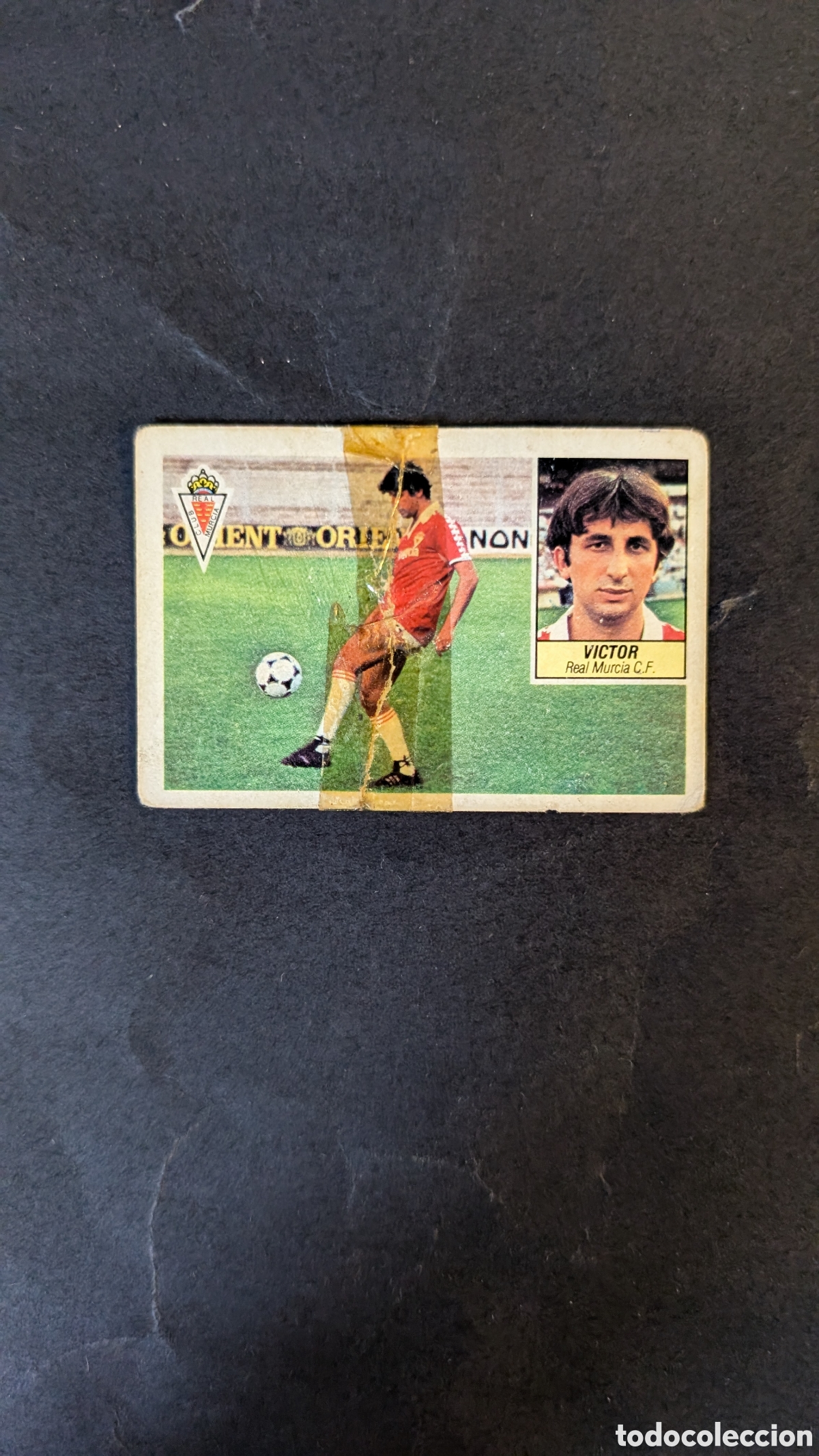Cartes &agrave; collectionner de Football: VICTOR MURCIA FICHAJE 35 LIGA ESTE 1984/85 84 85 NUNCA PEGADO CON SIGNOS DE DESGASTE