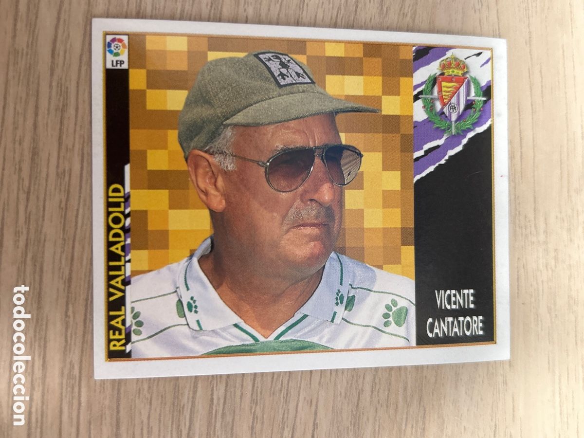 Football Stickers: VICENTE CANTATORE ENTRENADOR VALLADOLID LIGA ESTE 1997 1998 97 98 NUNCA PEGADO SIN PEGAR