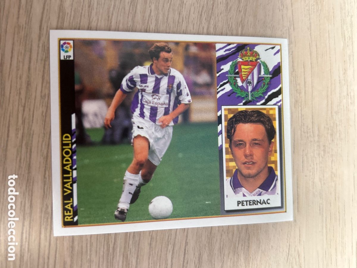 Figurine di Calcio: PETERNAC VALLADOLID LIGA ESTE 1997 1998 97 98 NUNCA PEGADO SIN PEGAR