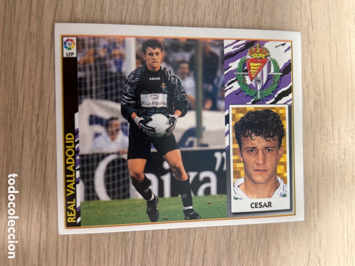 Figurine di Calcio: CESAR VALLADOLID LIGA ESTE 1997 1998 97 98 NUNCA PEGADO SIN PEGAR