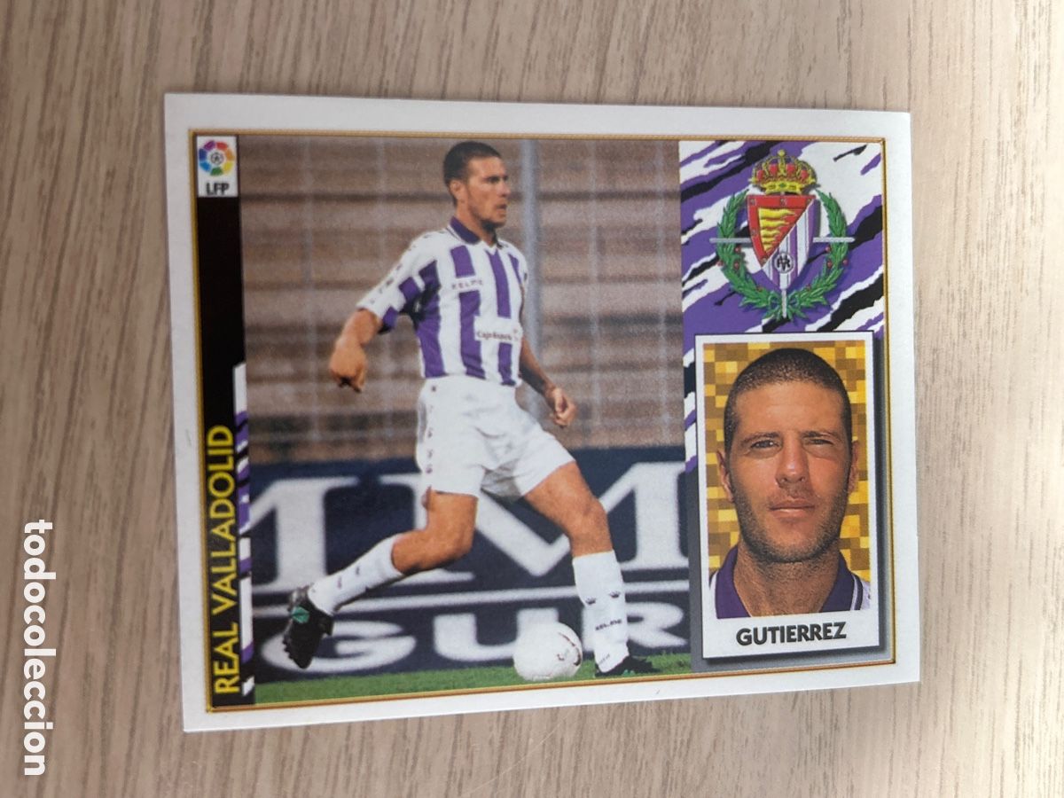 Cromos de f&uacute;tbol: GUTIERREZ VALLADOLID LIGA ESTE 1997 1998 97 98 NUNCA PEGADO SIN PEGAR