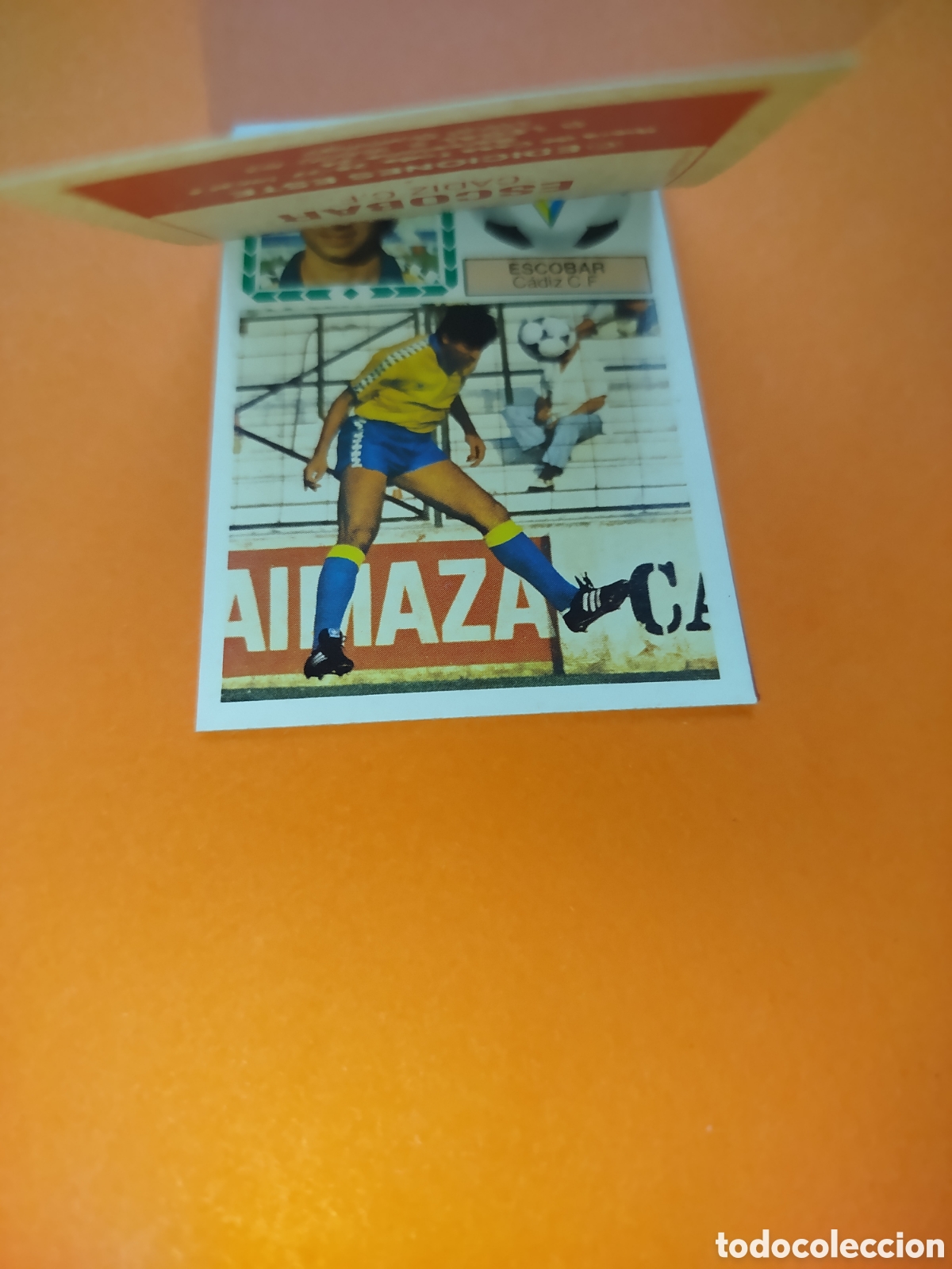 Fu&szlig;ball-Sticker: ESCOBAR CADIZ 2 VERSIONES DIFICILES LIGA ESTE 83-84 RECUPERADO