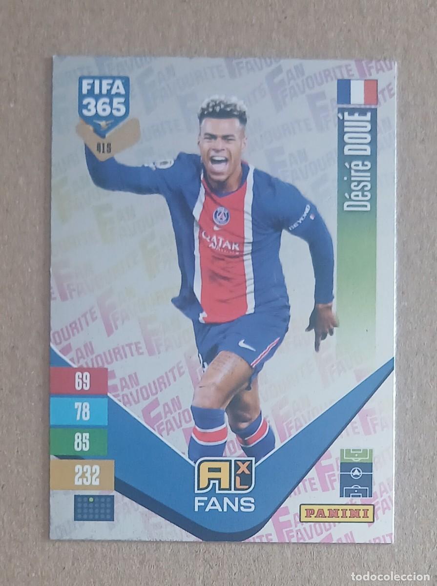 Cromos de Futebol: CROMO n&ordm; 415 DOU&Eacute; PSG FAN FAVOURITE PLATA ADRENALYN XL FIFA 365 2026-2027. Nuevo de sobre.