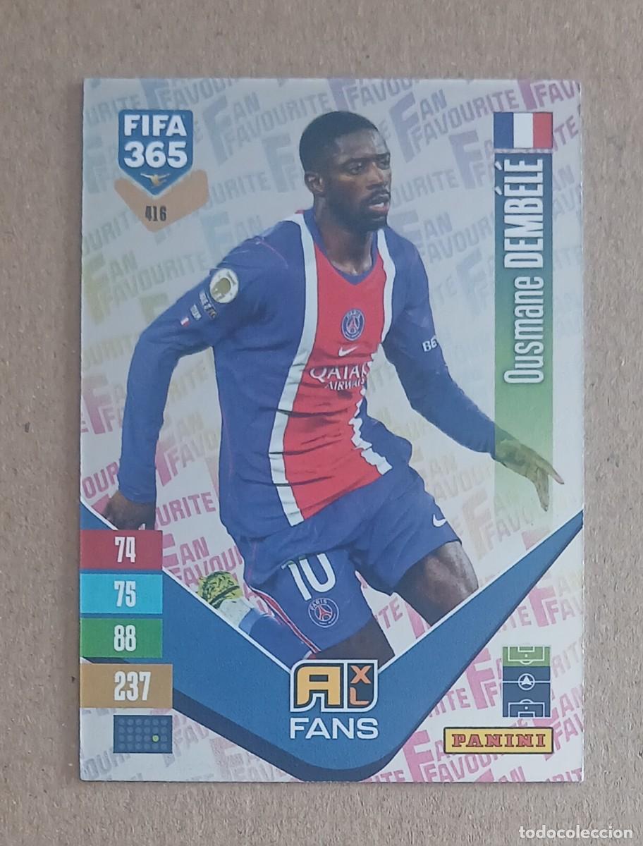 Cromos de Futebol: CROMO n&ordm; 416 DEMBEL&Eacute; PSG FAN FAVOURITE PLATA ADRENALYN XL FIFA 365 2026-2027. Nuevo de sobre.