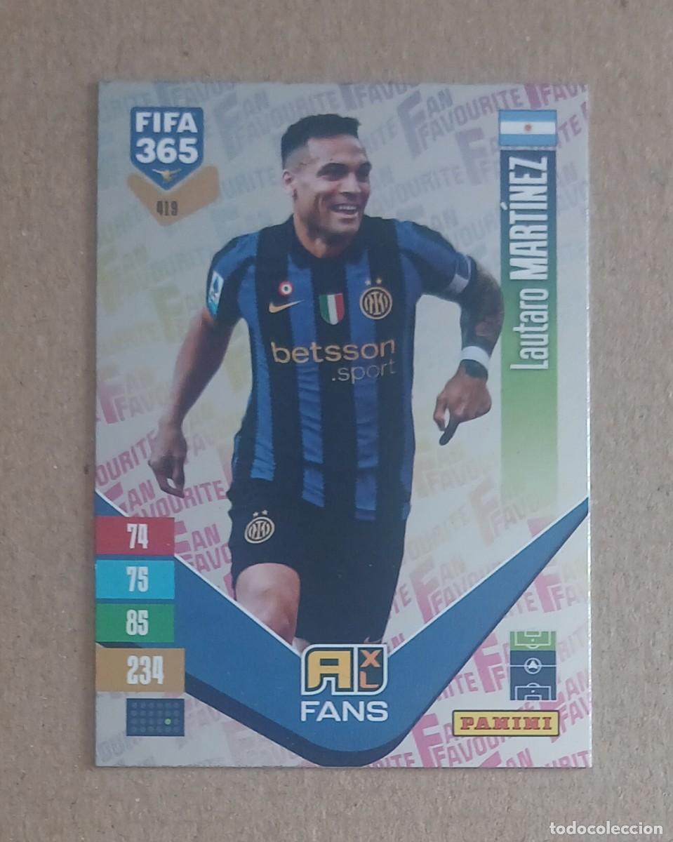 Cromos de Futebol: CROMO n&ordm; 419 LAUTARO MART&Iacute;NEZ FAN FAVOURITE PLATA ADRENALYN XL FIFA 365 2026-2027. Nuevo de sobre.