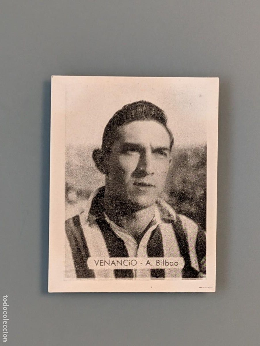 Cromos de Futebol: DIFICIL CROMO CARD VENANCIO ATHLETIC ATLETICO BILBAO RUIZ ROMERO 1949 1949/50 1950/51 1950 VIZCAYA