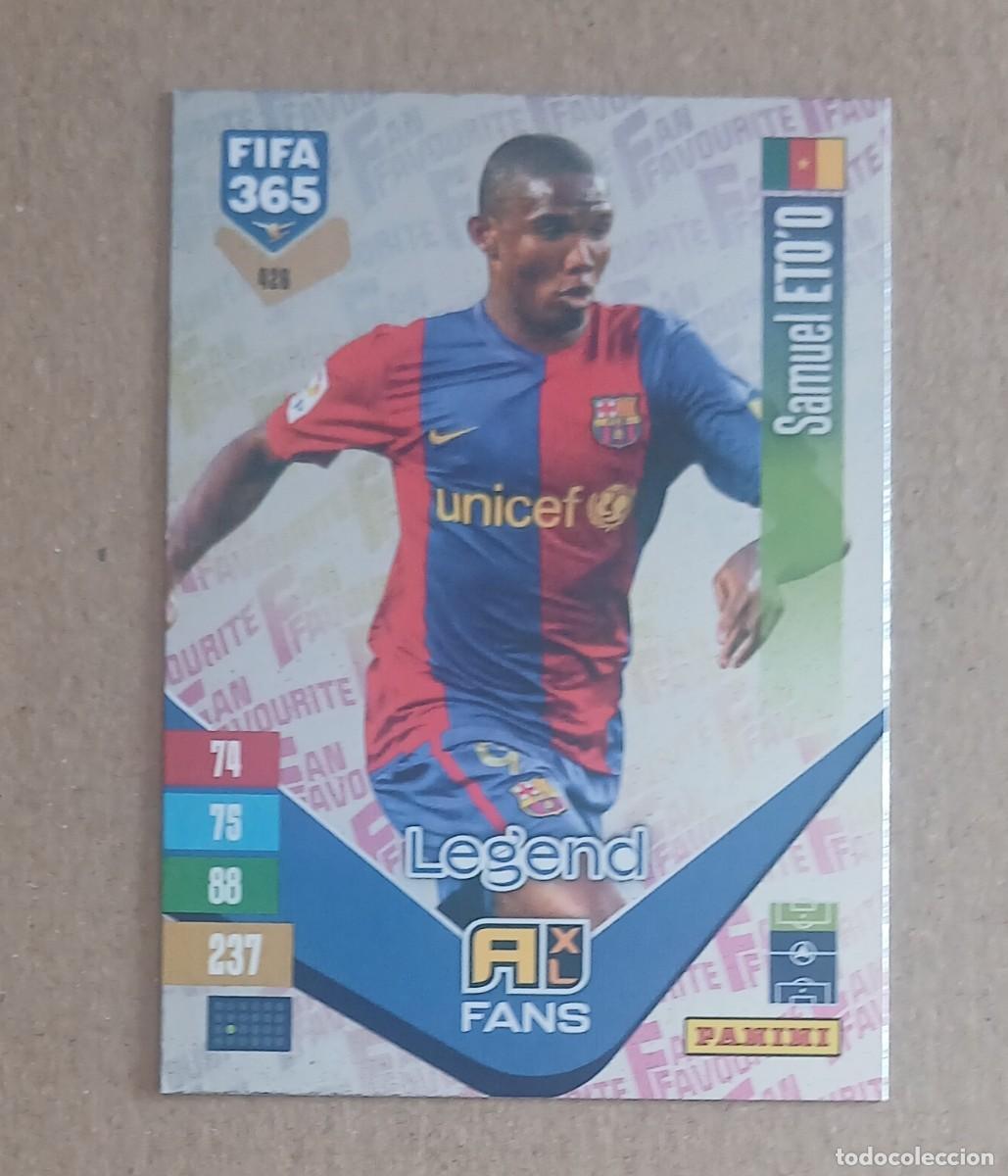 Cromos de Futebol: CROMO n&ordm; 426 SAMUEL ETO'O FAN FAVOURITE PLATA ADRENALYN XL FIFA 365 2026-2027. Nuevo de sobre.