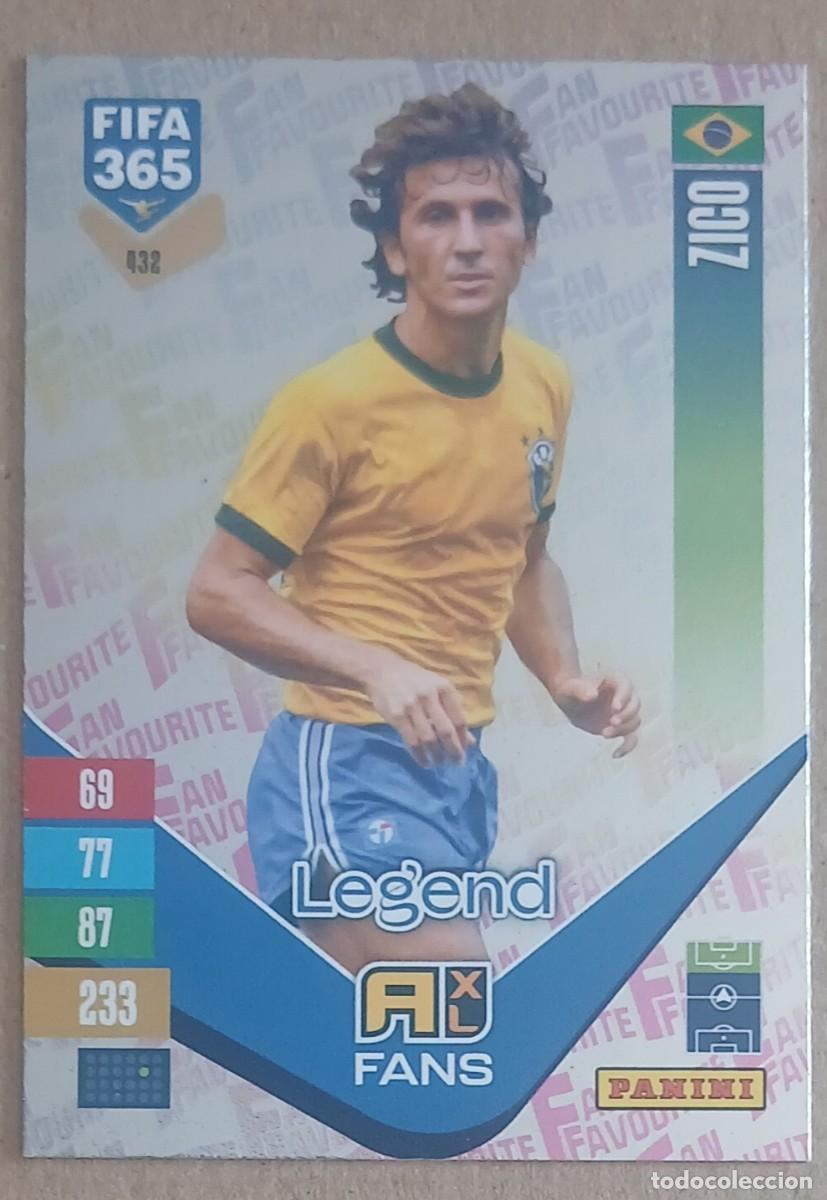 Cromos de Futebol: CROMO n&ordm; 432 ZICO BRASIL FAN FAVOURITE PLATA ADRENALYN XL FIFA 365 2026-2027. Nuevo de sobre.