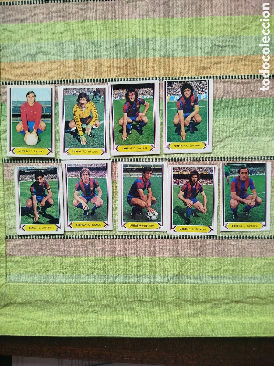 Cromos de Futebol: LOTE 9 CROMOS BARCELONA LIGA ESTE 80-81 DESPEGADOS