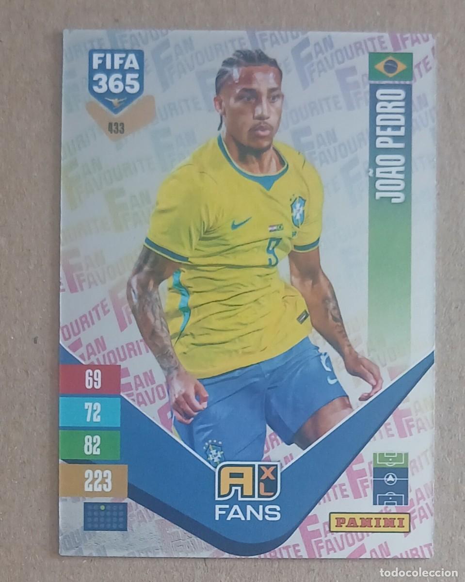 Cromos de Futebol: CROMO n&ordm; 433 JOAO PEDRO BRASIL FAN FAVOURITE PLATA ADRENALYN XL FIFA 365 2026-2027. Nuevo de sobre.