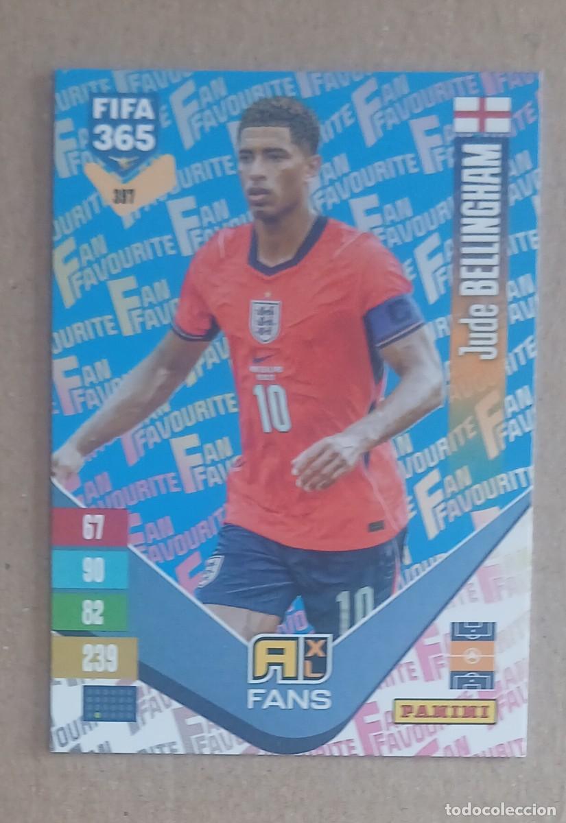 Cromos de Futebol: CROMO n&ordm; 397 BELLINGHAM FAN FAVOURITE FONDO AZUL ADRENALYN XL FIFA 365 2026-2027. Nuevo de sobre.