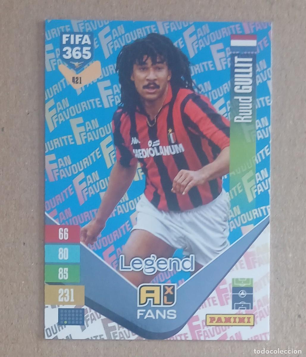 Figurine di Calcio: CROMO n&ordm; 421 GULLIT MILAN FAN FAVOURITE FONDO AZUL ADRENALYN XL FIFA 365 2026-2027. Nuevo de sobre.