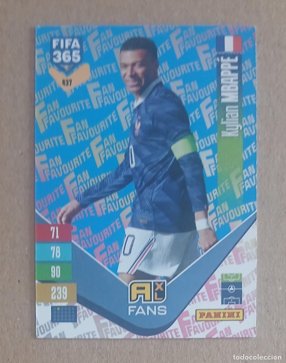 Cartes &agrave; collectionner de Football: CROMO n&ordm; 437 MBAPP&Eacute; FRANCIAFAN FAVOURITE FONDO AZUL ADRENALYN XL FIFA 365 2026-2027. Nuevo de sobre.