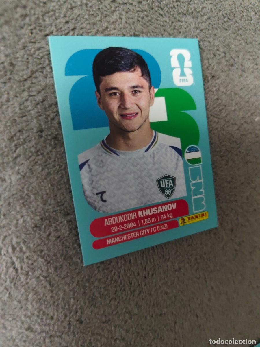 Fu&szlig;ball-Sticker: UZB 9 UZB9 MUNDIAL 2026 PANINI ABDUKODIR KHUSANOV UZBEKISTAN 26 WORLD CUP STICKER PANINI FIFA AAZ