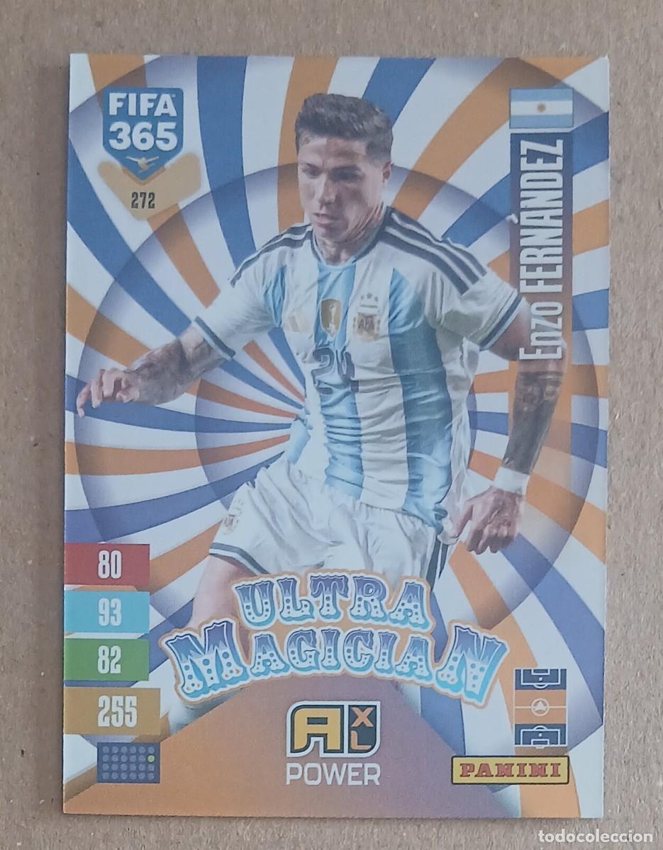 Fu&szlig;ball-Sticker: CROMO n&ordm; 272 ENZO FERN&Aacute;NDEZ ULTRA MAGICIAN ADRENALYN XL FIFA 365 2026-2027. Nuevo de sobre.