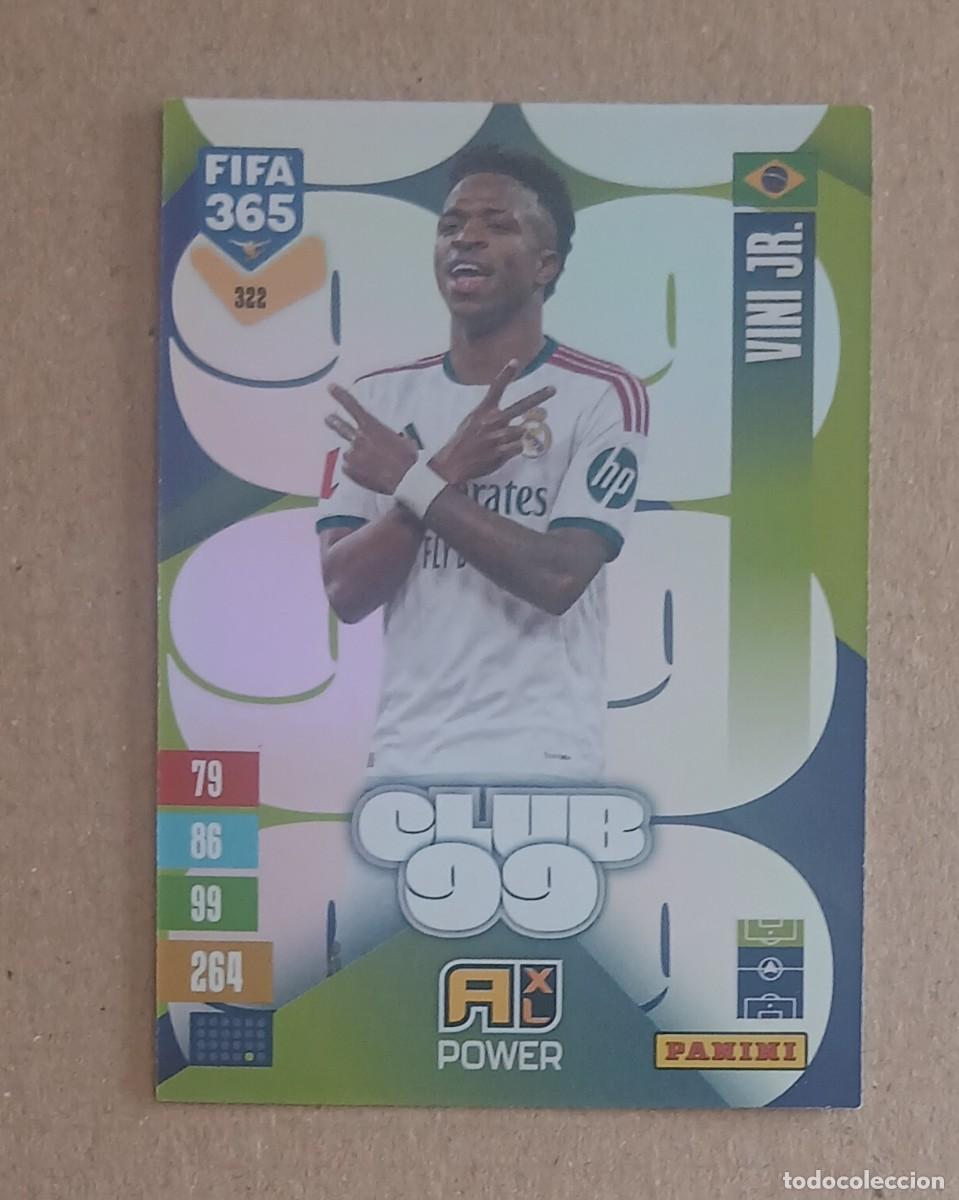 Fu&szlig;ball-Sticker: CROMO n&ordm; 322 VINI JR. BRASIL CLUB 99 ADRENALYN XL FIFA 365 2026-2027. Nuevo de sobre.