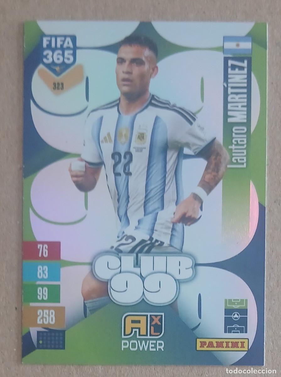 Fu&szlig;ball-Sticker: CROMO n&ordm; 323 LAUTARO MART&Iacute;NEZ CLUB 99 ADRENALYN XL FIFA 365 2026-2027. Nuevo de sobre.
