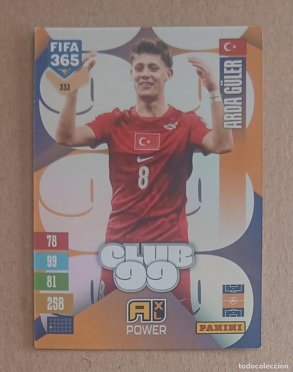 Fu&szlig;ball-Sticker: CROMO n&ordm; 333 ARDA G&Uuml;LER TURQU&Iacute;A CLUB 99 ADRENALYN XL FIFA 365 2026-2027. Nuevo de sobre.