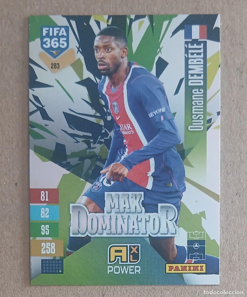 Fu&szlig;ball-Sticker: CROMO n&ordm; 283 DEMBEL&Eacute; FRANCIA MAX DOMINATOR ADRENALYN XL FIFA 365 2026-2027. Nuevo de sobre.