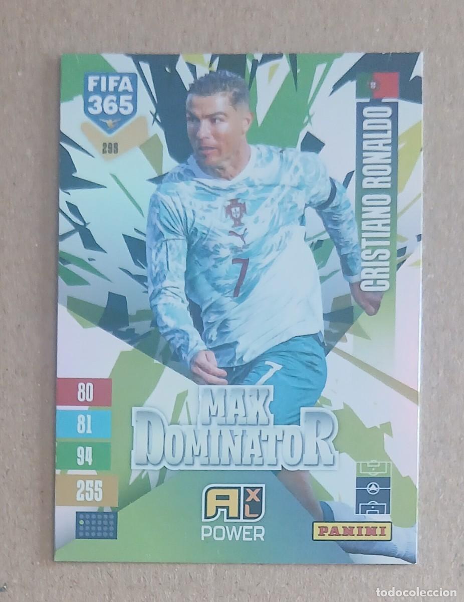 Fu&szlig;ball-Sticker: CROMO n&ordm; 295 CRISTIANO RONALDO MAX DOMINATOR ADRENALYN XL FIFA 365 2026-2027. Nuevo de sobre.