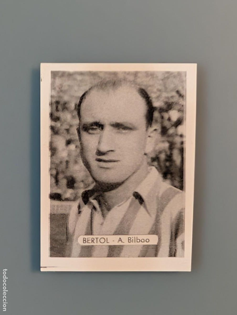 Cromos de Futebol: DIFICIL CROMO CARD BERTOL ATHLETIC ATLETICO BILBAO RUIZ ROMERO 1949 1949/50 1950/51 1950 VIZCAYA