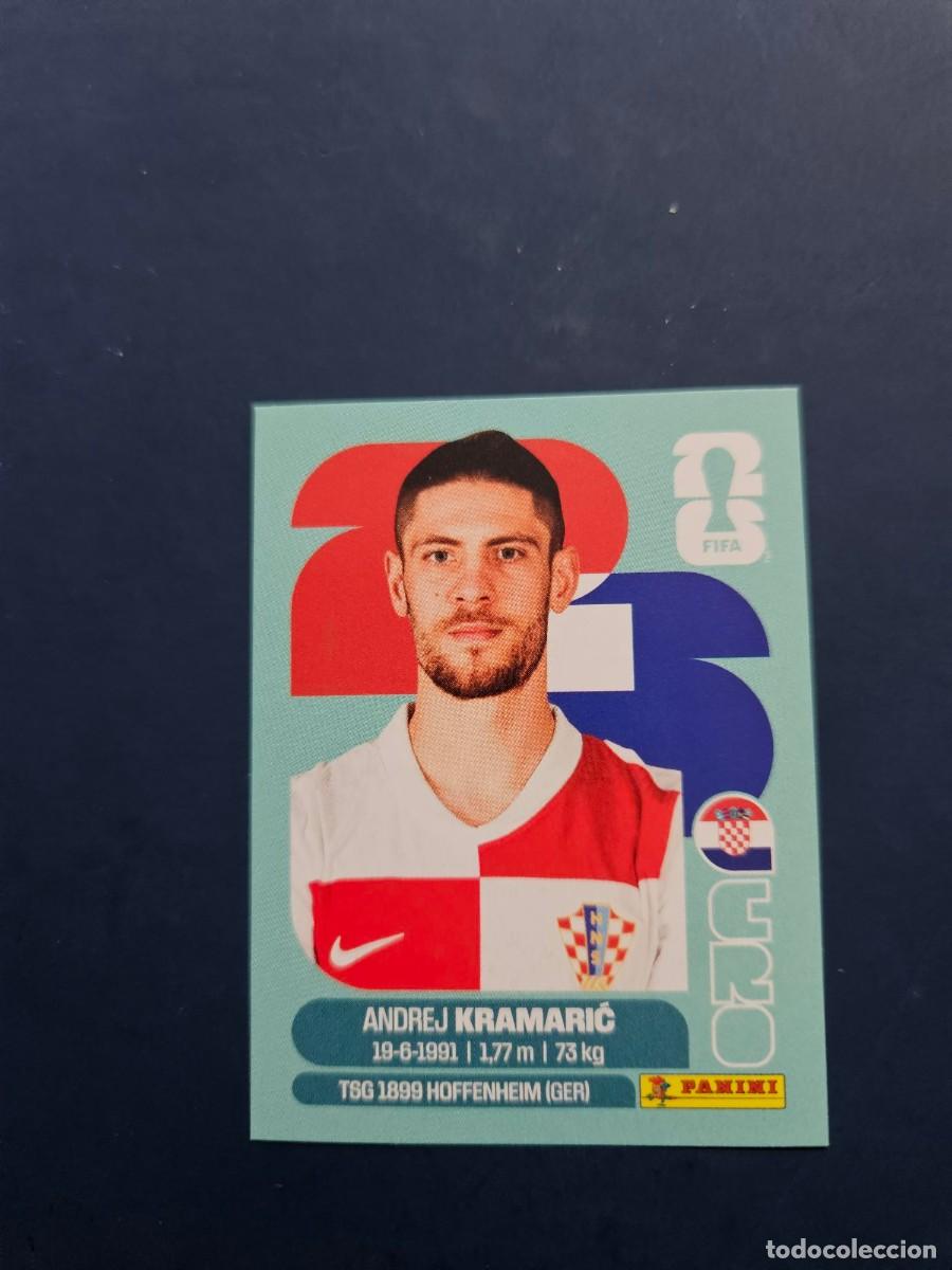 Fu&szlig;ball-Sticker: CRO 19 ANDREJ KRAMARIC CROACIA FIFA WORLD CUP MUNDIAL 26 2026 SIN PEGAR NUNCA PEGADO
