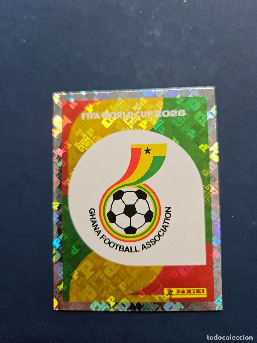 Fu&szlig;ball-Sticker: GHA 1 ESCUDO GHANA FIFA WORLD CUP MUNDIAL 26 2026 SIN PEGAR NUNCA PEGADO