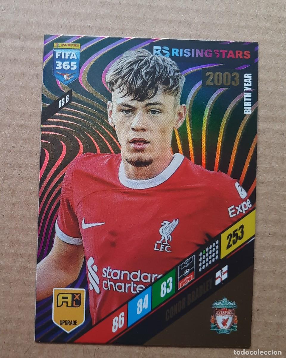 Cromos de f&uacute;tbol: Rising Star Conor Bradley #RS8 Liverpool FC 2024