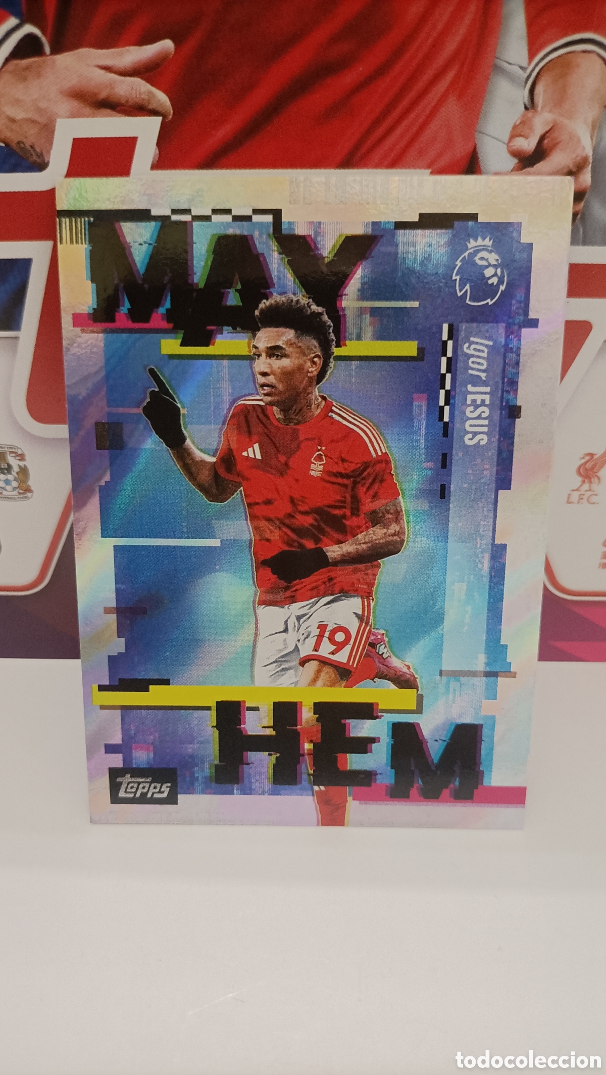 Figurine di Calcio: Igor Jesus ( Nottihgham Forest) Mayhem Topps Premier League 26/27