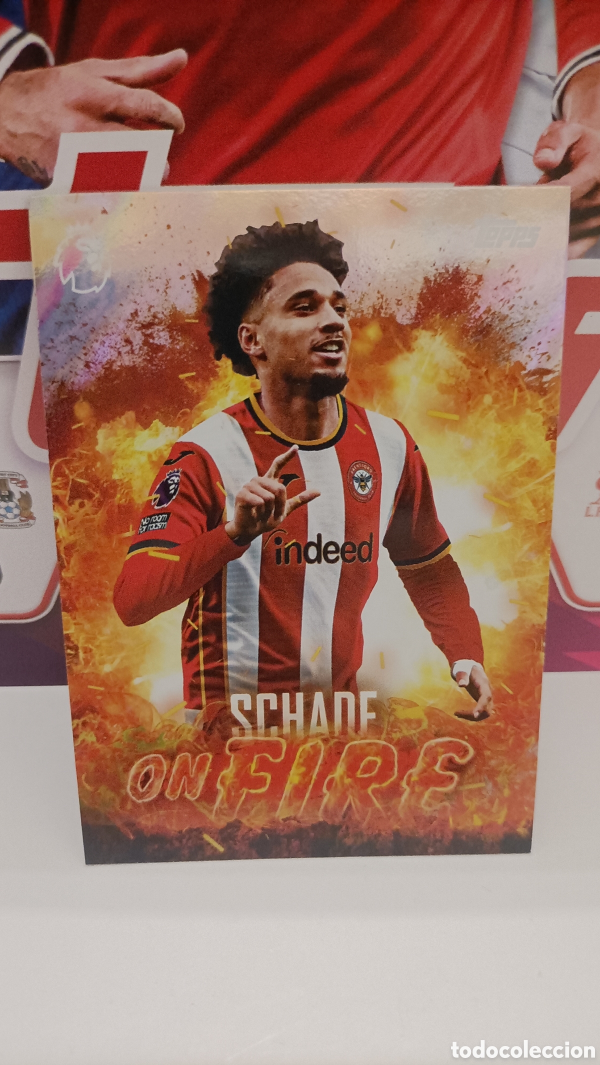 Figurine di Calcio: Schade ( Brentford) On Fire Topps Premier League 26/27