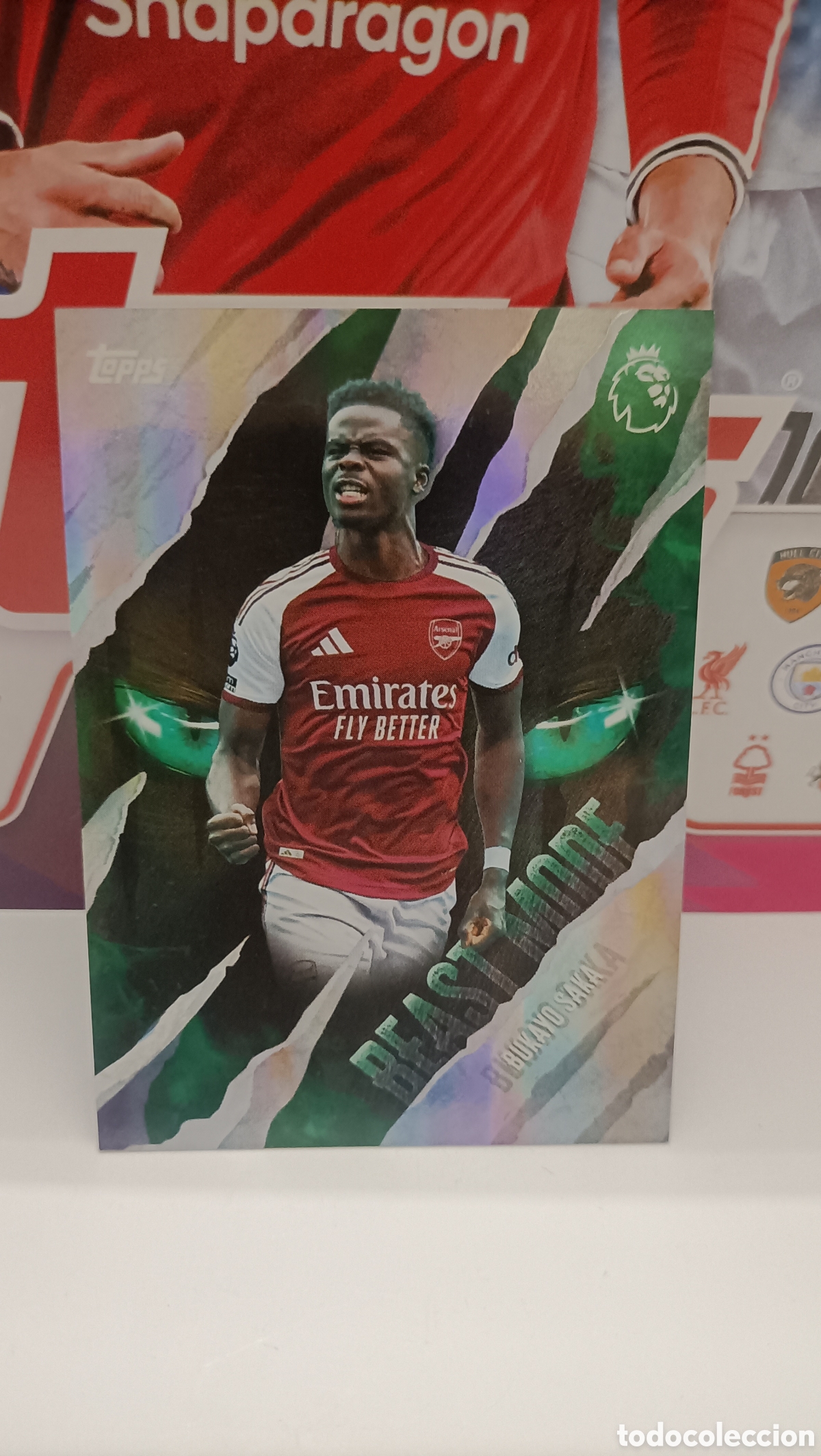 Figurine di Calcio: Saka ( Arsenal) Beast Mode Topps Premier League 26/27