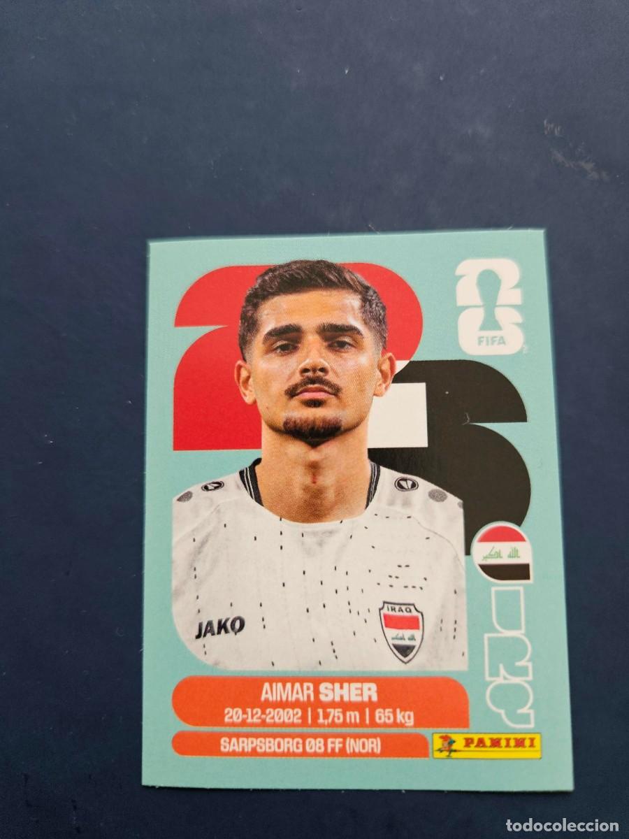 Figurine di Calcio: IRQ 15 AIMAR SHER IRAQ IRAK FIFA WORLD CUP MUNDIAL 26 2026 SIN PEGAR NUNCA PEGADO