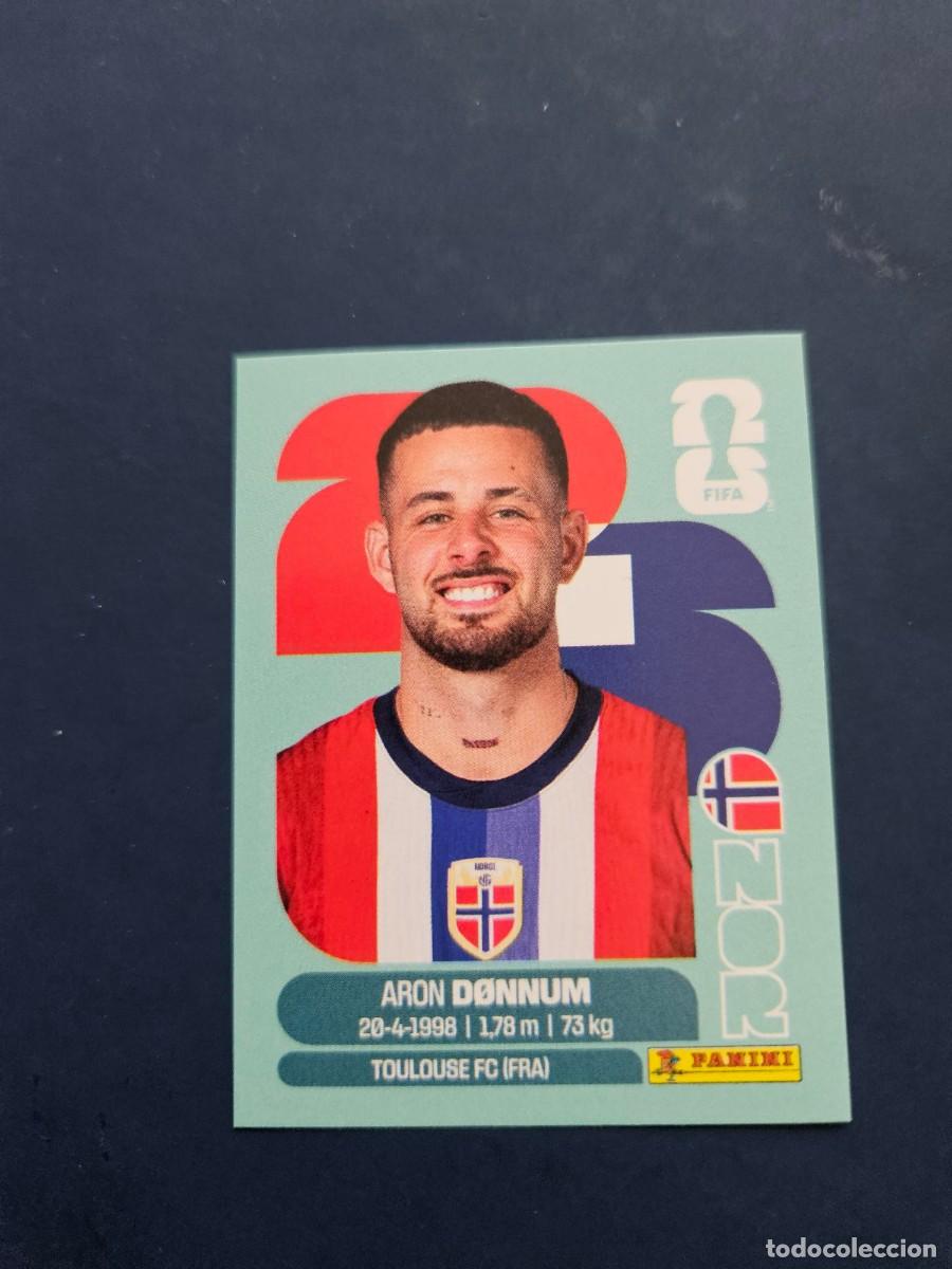 Football Stickers: NOR 17 ARON DONNUM NORUEGA FIFA WORLD CUP MUNDIAL 26 2026 SIN PEGAR NUNCA PEGADO