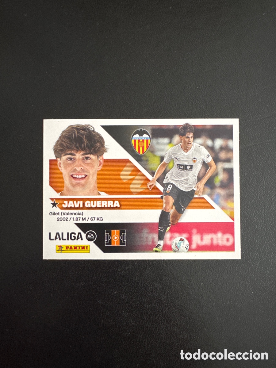 Football Stickers: JAVI GUERRA VALENCIA NUMERO 13 LIGA ESTE 2026 2027