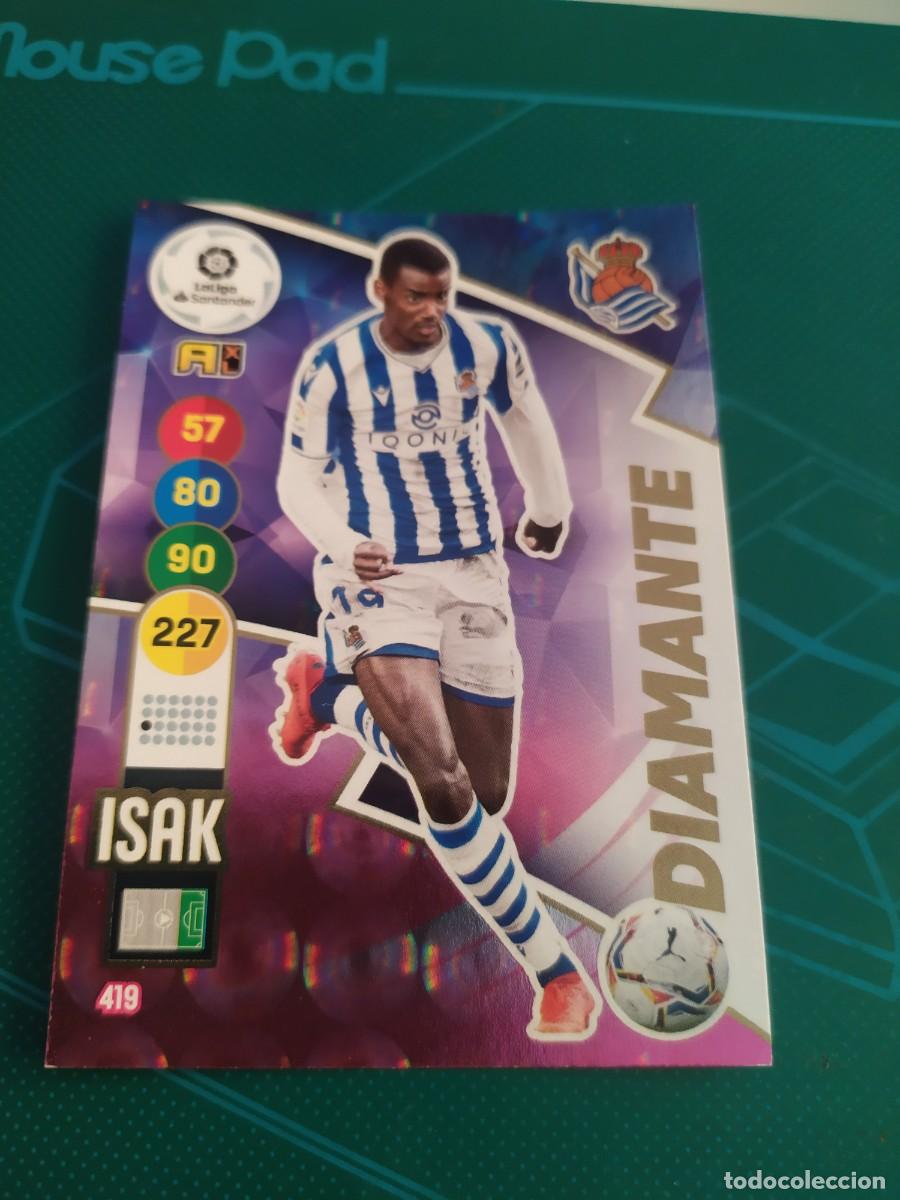 Cartes &agrave; collectionner de Football: 1 CROMO FICHA PANINI ADRENALYN 20-21 2020-2021 REAL SOCIEDAD 419 ISAK ( DIAMANTE