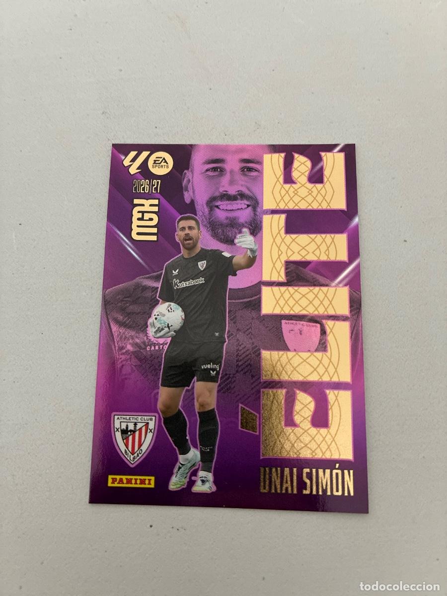 Football Stickers: 17 UNAI SIM&Oacute;N &Eacute;LITE ATHLETIC CLUB MEGACRACKS 2026 2027