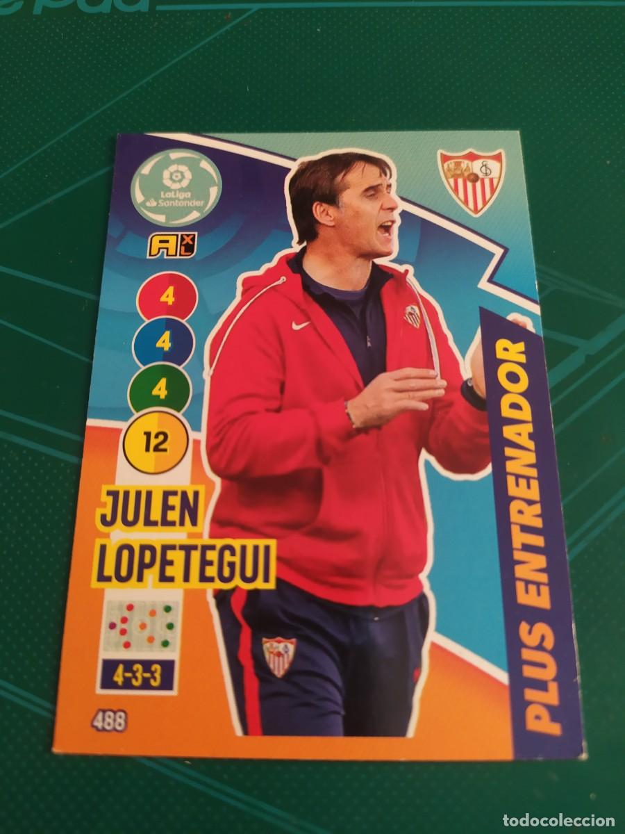 Cromos de f&uacute;tbol: 1 CROMO FICHA PANINI ADRENALYN 20-21 2020-2021 SEVILLA C.F 488 JULEN LOPETEGUI ( ENTRENADOR