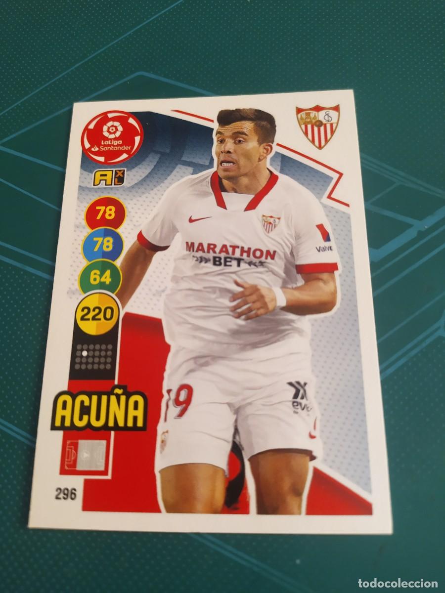 Football Stickers: 1 CROMO FICHA PANINI ADRENALYN 20-21 2020-2021 SEVILLA C.F 296 ACU&Ntilde;A
