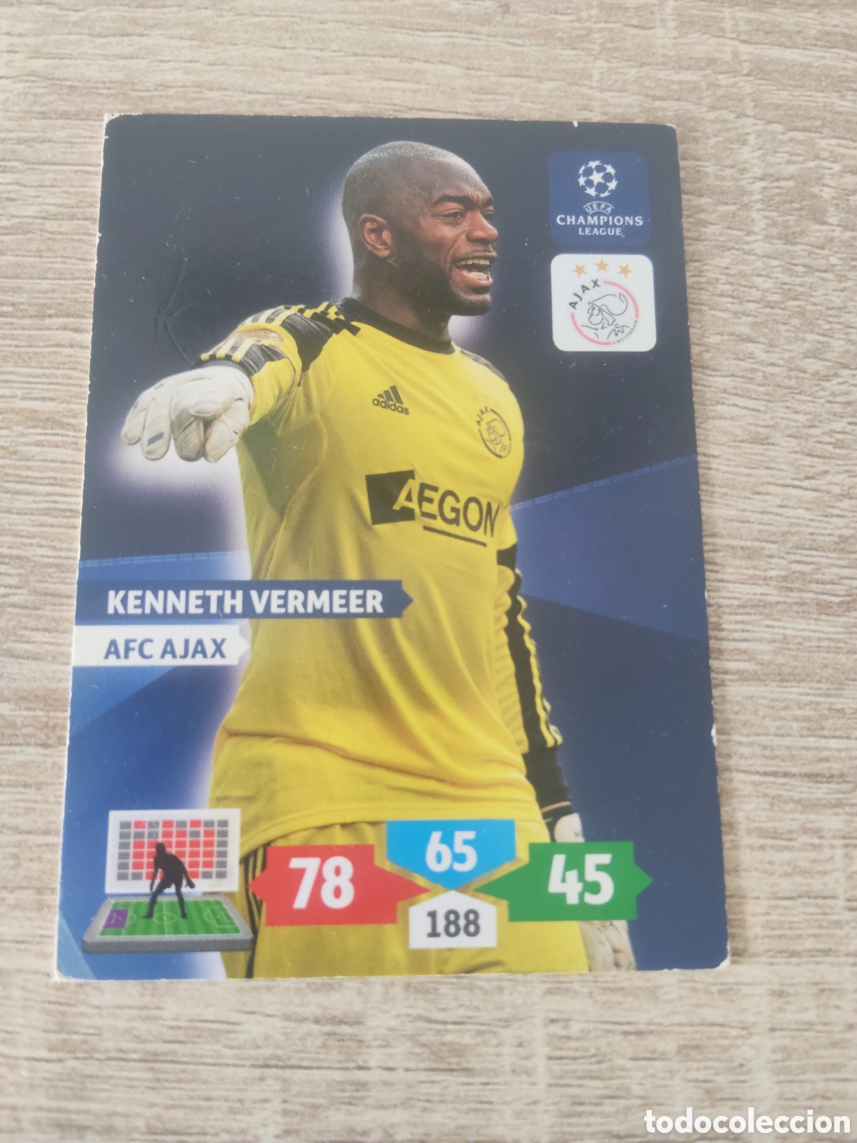Fu&szlig;ball-Sticker: Panini Adrenalyn champions league 2013 2014 13 14 Kenneth Vermeer Ajax