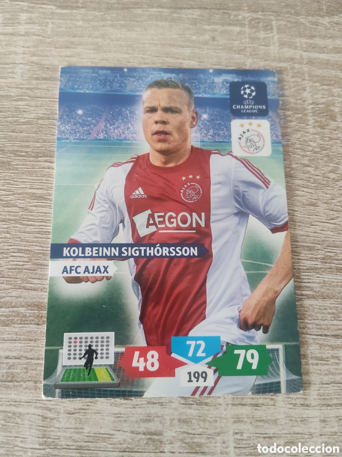 Fu&szlig;ball-Sticker: Panini Adrenalyn champions league 2013 2014 13 14 Kolbeinn Sigthorsson Ajax