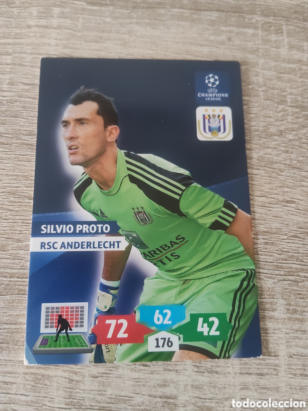 Fu&szlig;ball-Sticker: Panini Adrenalyn champions league 2013 2014 13 14 Silvio Proto Anderlecht