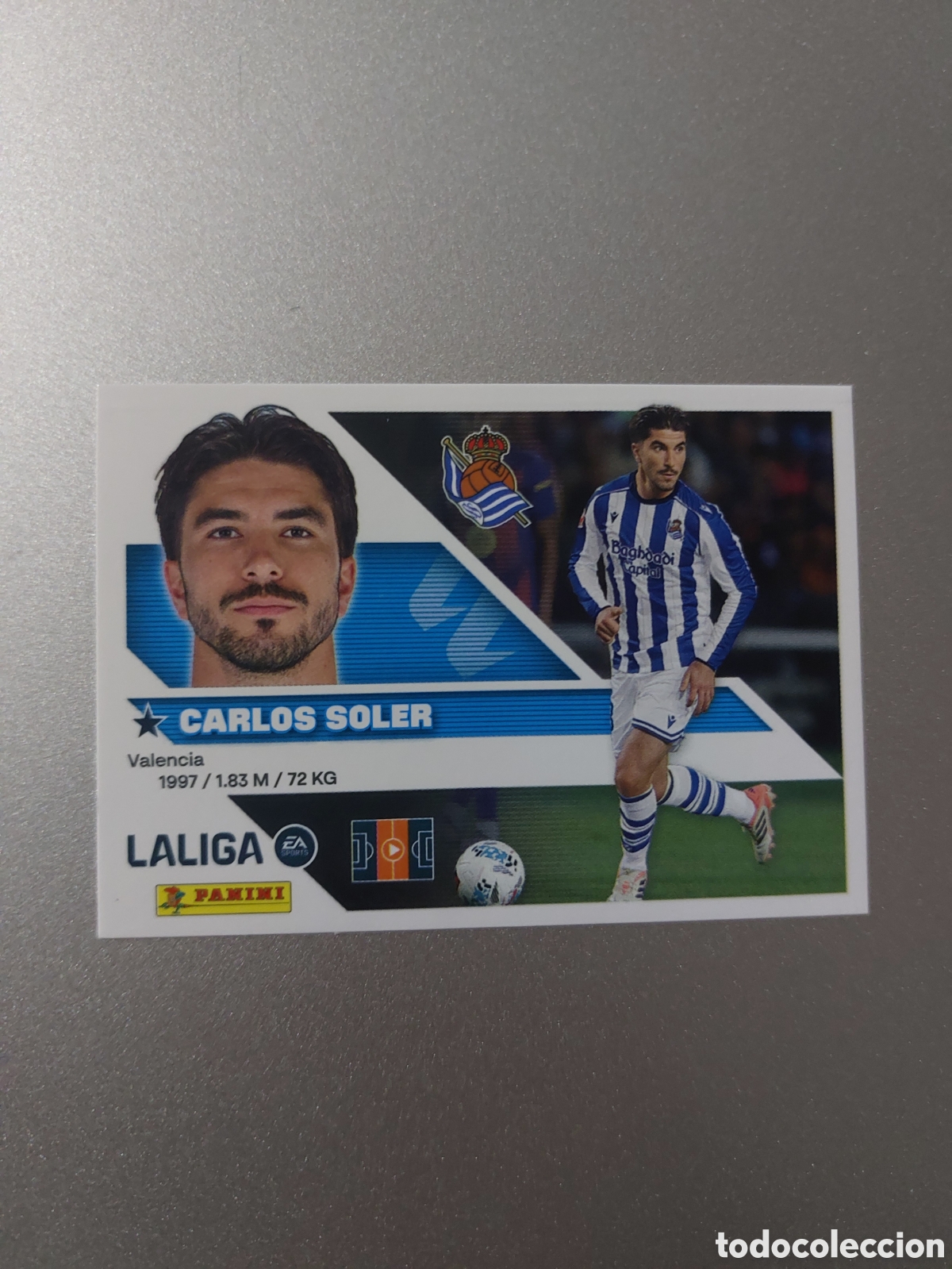 Fu&szlig;ball-Sticker: 14 CARLOS SOLER REAL SOCIEDAD PANINI LIGA ESTE 26 27 2026 2027