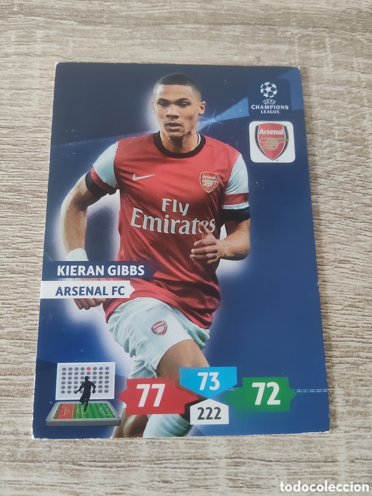 Football Stickers: Panini Adrenalyn champions league 2013 2014 13 14 Kieran Gibbs Arsenal